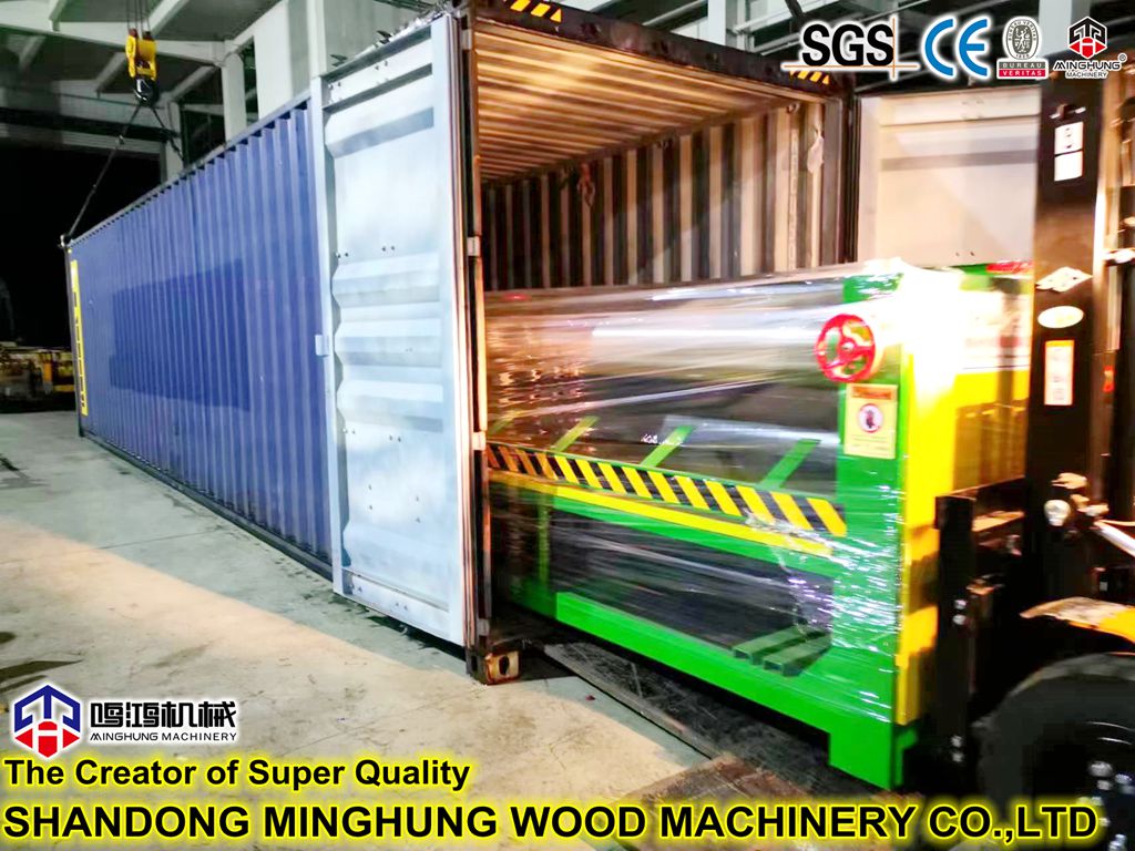 MINGHUNG plywood machinery loading