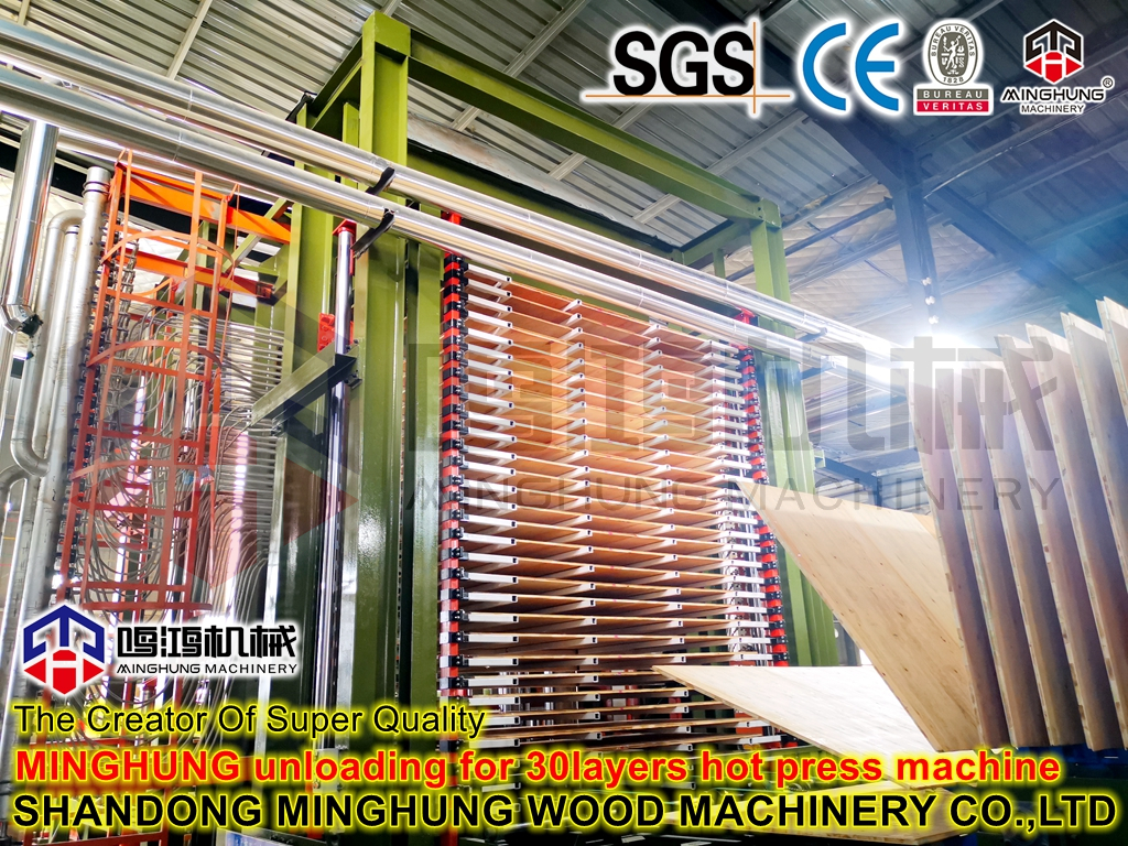 automatic outfeeder for plywood prodcution line