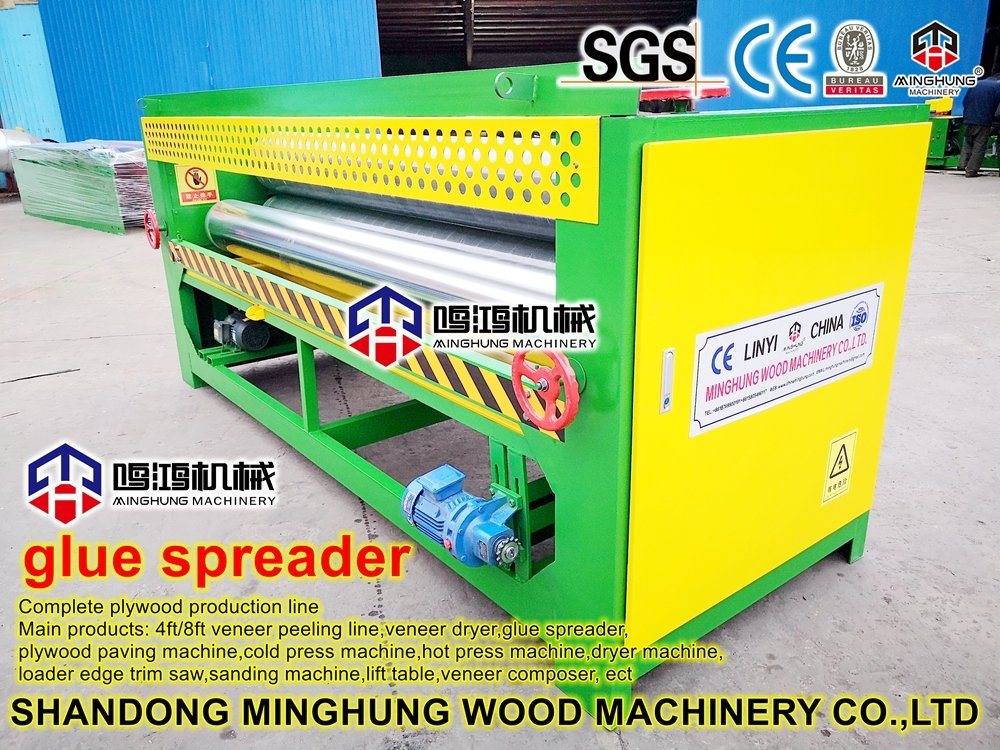 Four Rollers Plywood Glue Spreader for Plywood Production