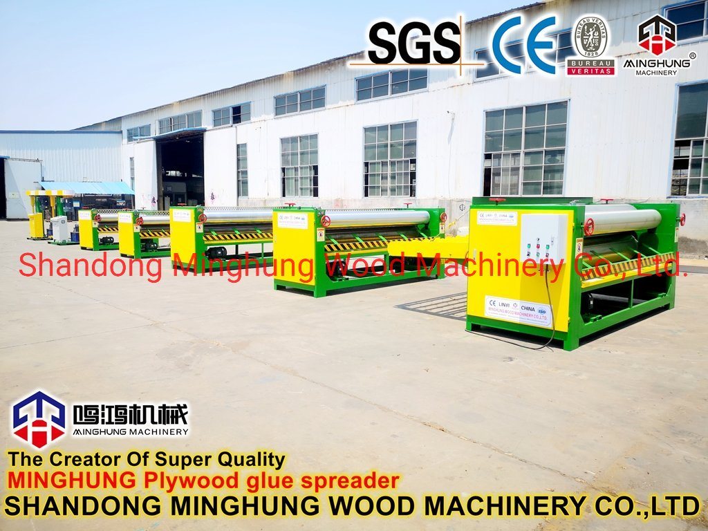 China Glue Spreading Machine with Four Rollers