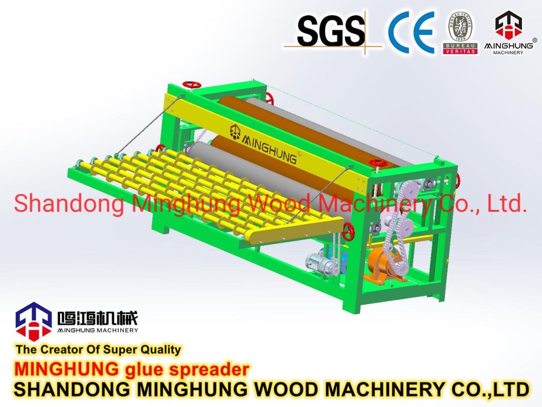 Glue Coating Spreading Machine for Wood Plywood Veneer