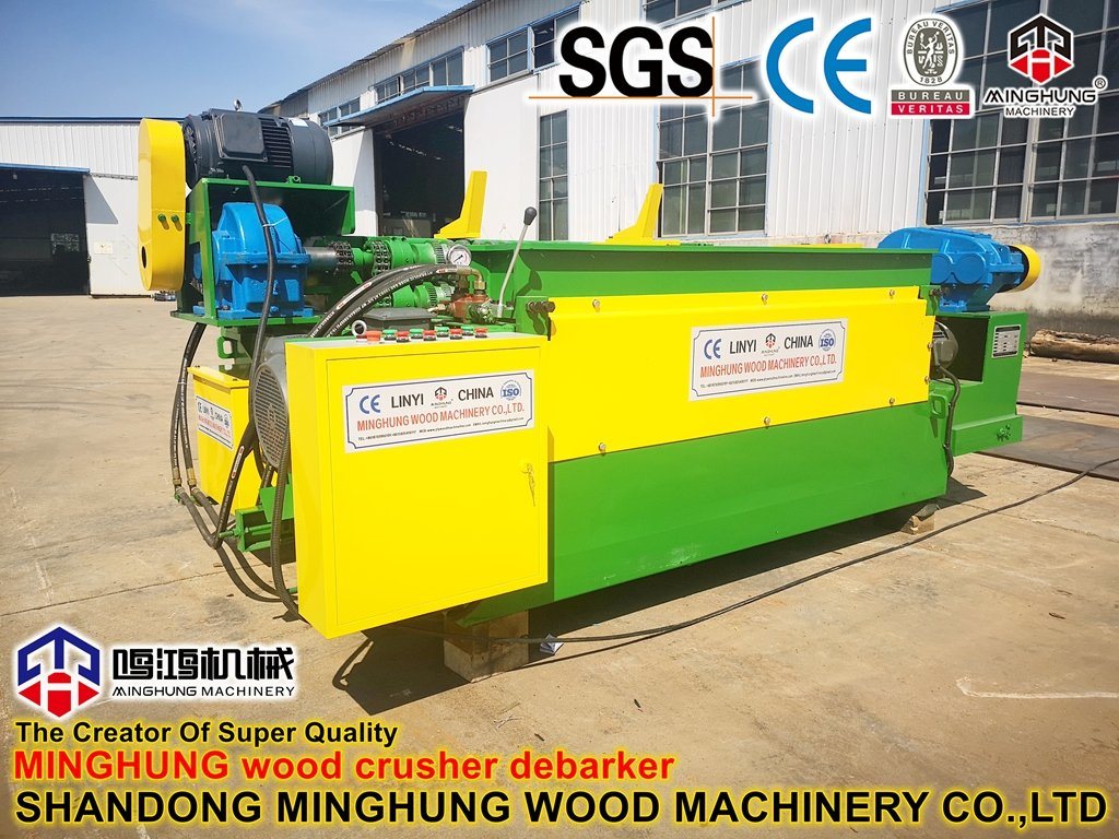 Timber Wood Log Debarker with Waste Conveyor