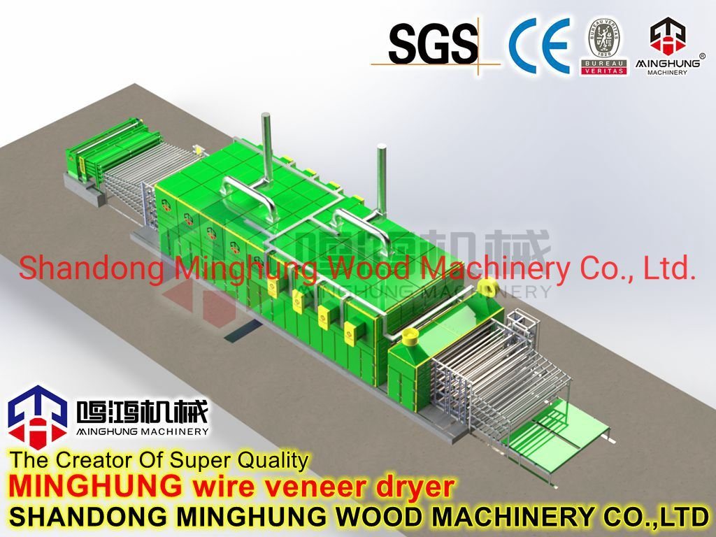 Roll Type Veneer Dryer Machine for Drying Wood Veneer