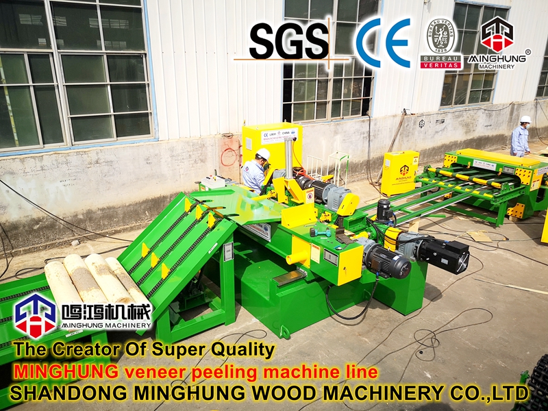 veneer peeling machine