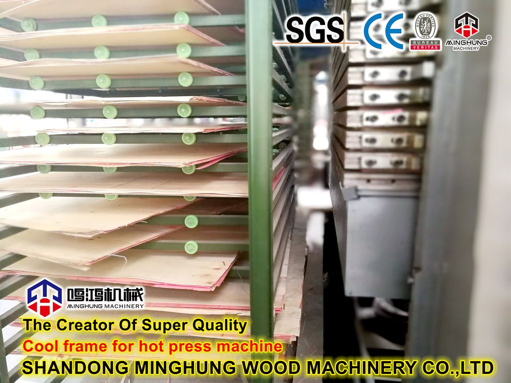cool frame for hot press machine
