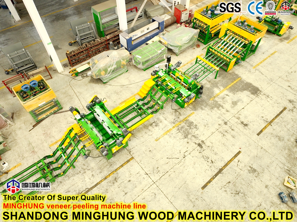 2700mm Wood Lathe Veneer Peeling Machine Line for Hardwood