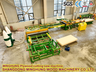 MINGHUNG Plywood Roller Sawing Machine in Unmanned Factory