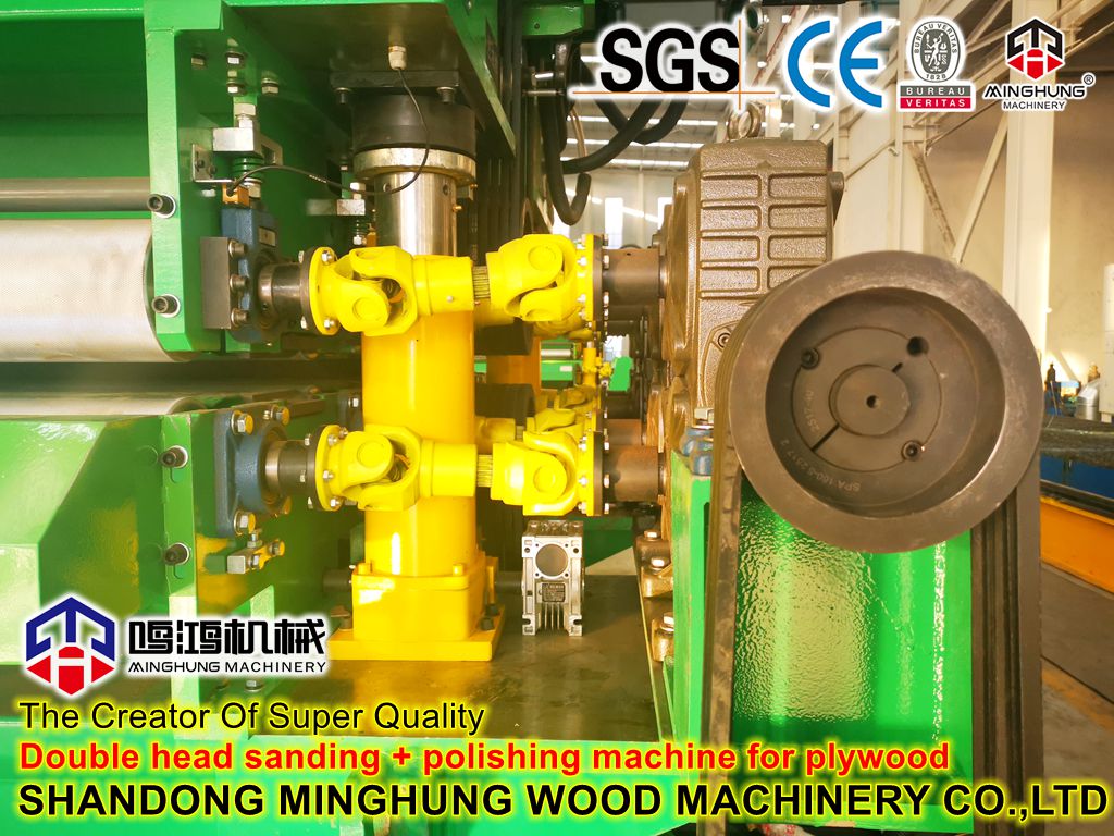 Double head sanding polishing machine for plywood