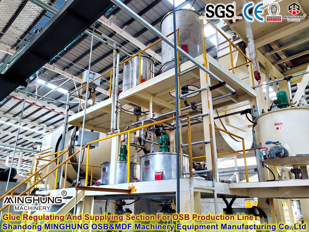 Glue Regulating And Supplying Section For OSB Production Line