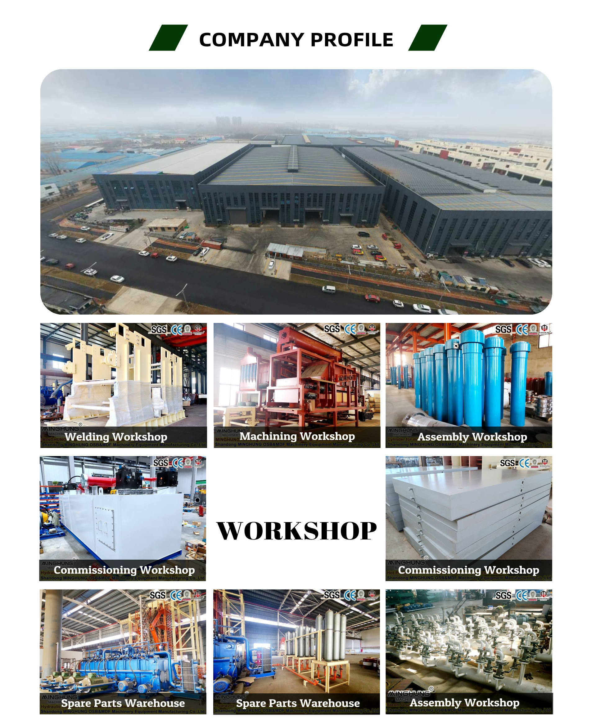 Shandong Minghung plywood making machinery supplier