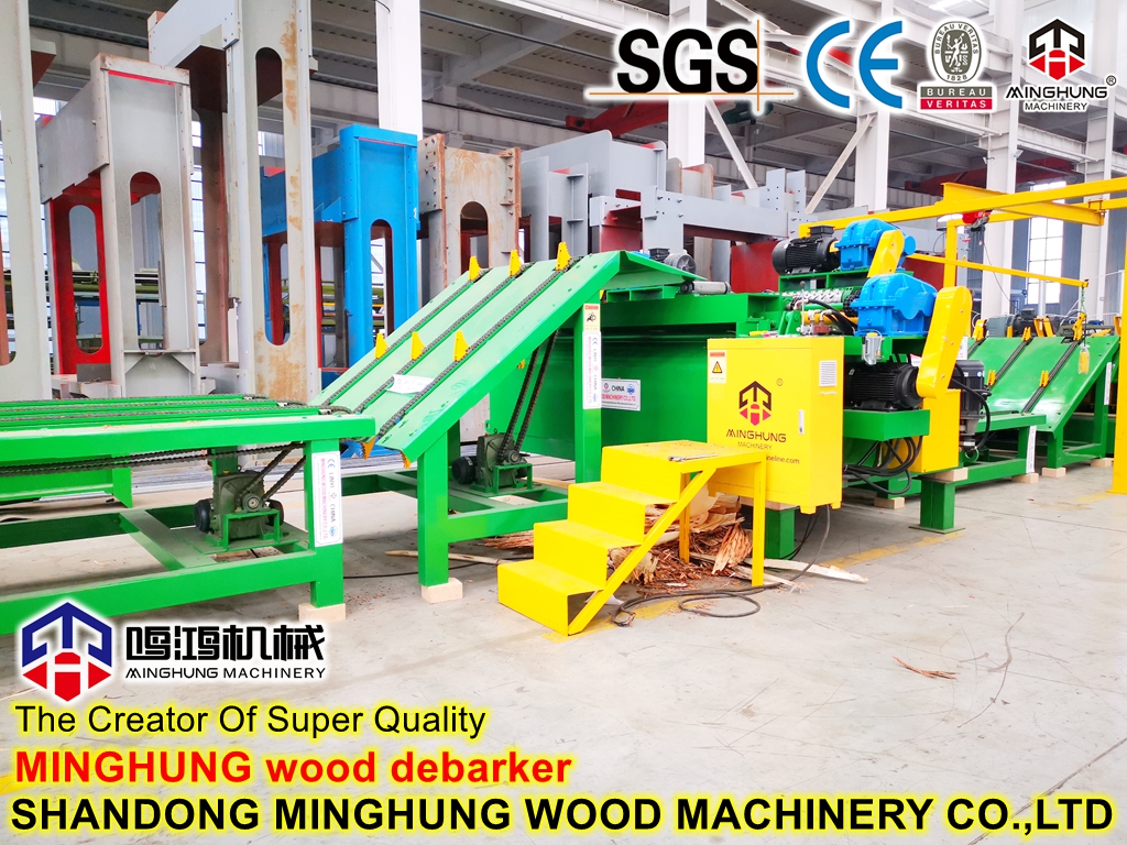 China Wood Log Debarker with Waste Shredder