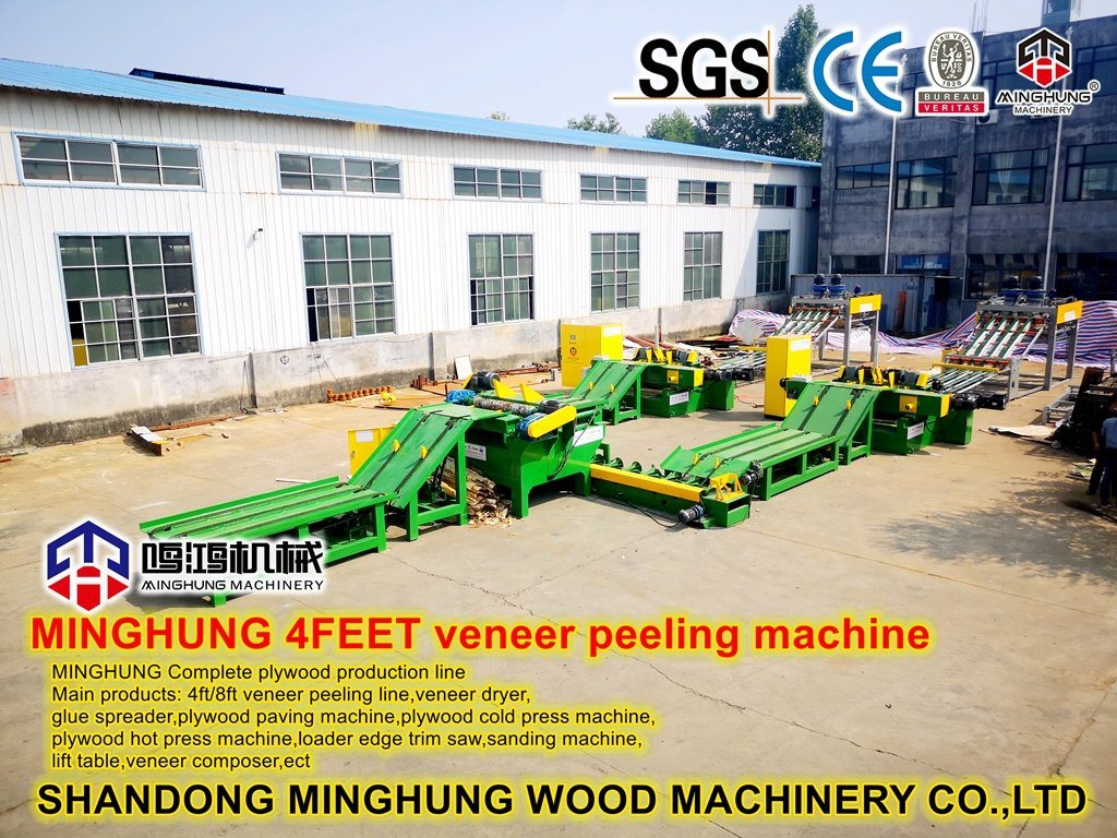 8feet Wood Log Processing Machine Veneer Making Machine