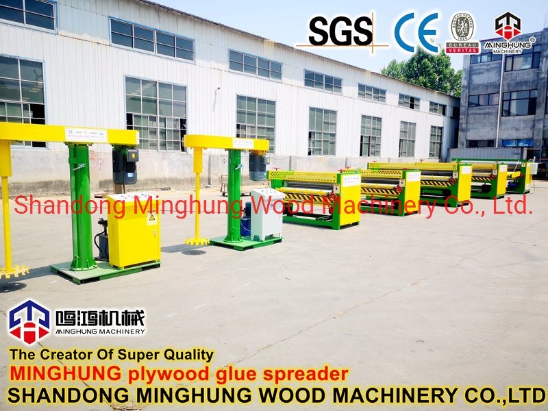 China Veneer Plywood Glue Spreader for Poplar Plywood Manufacturing