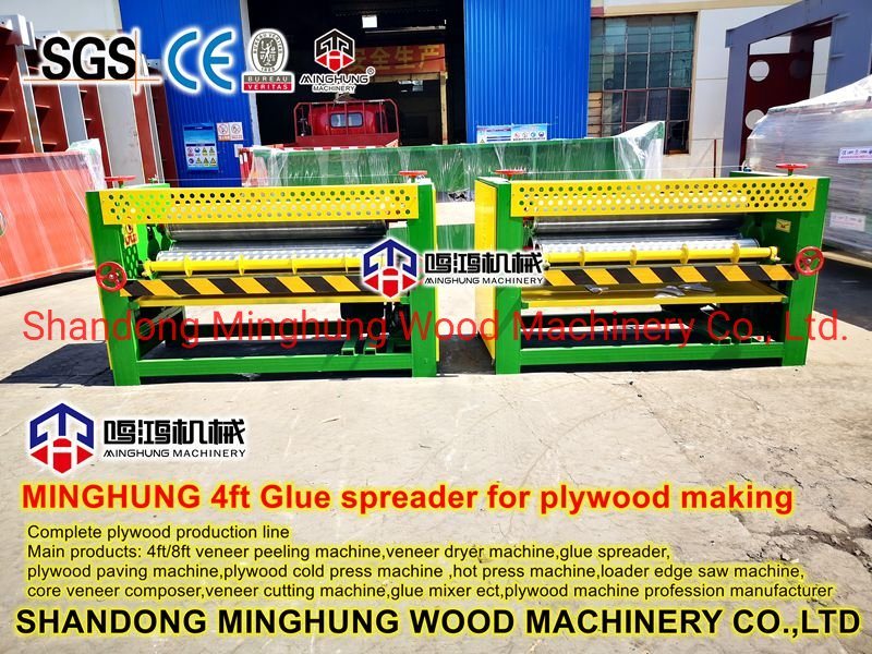 Wood Veneer Roller Glue Spreader for Woodworking Plywood Making