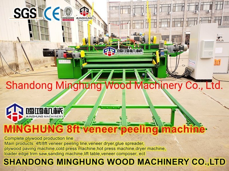 Rotary Slicing Machine for Thin Sheets of Wood