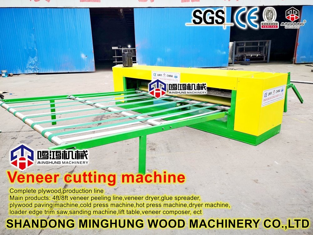 Automatic Veneer Cutter Working with Spindle & Spindleless Peeling Machine