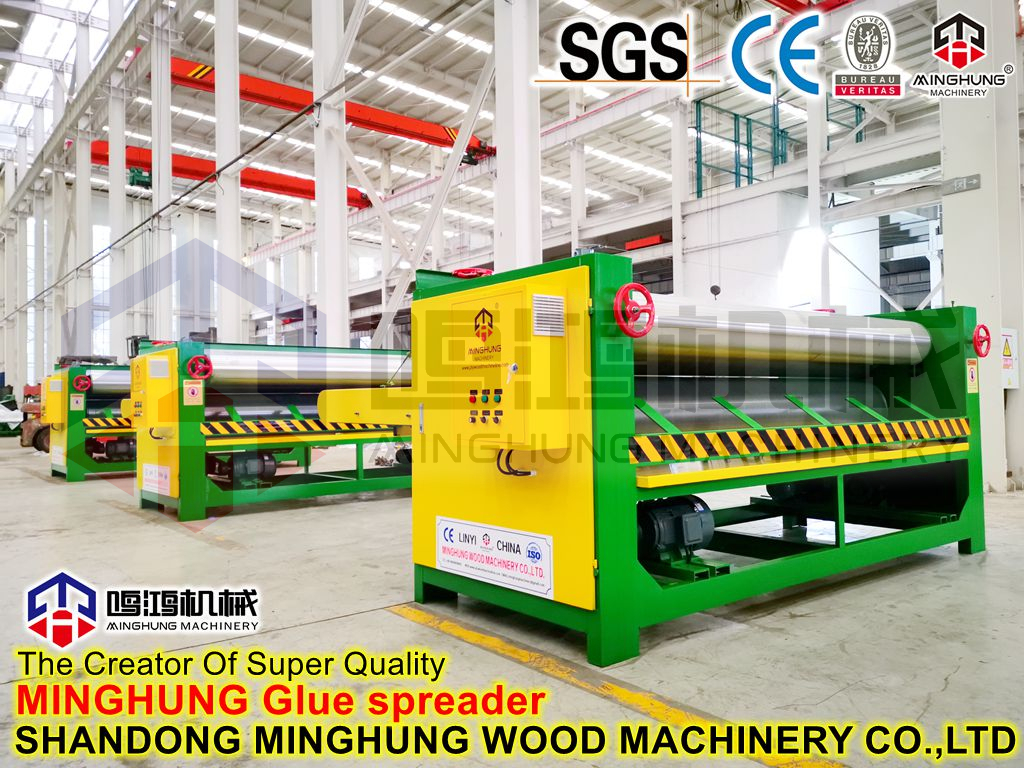 Automatic Plywood Veneer Glue Roller Spreading Machine