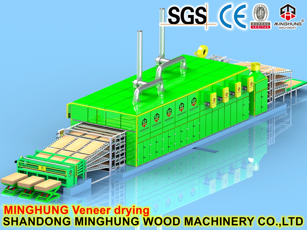 Plywood Veneer Drying Machine With Mesh Conveyor SHANDONG MINGHUNG Plywood Veneer Drying Machine With Mesh Conveyor SHANDONG MINGHUNG