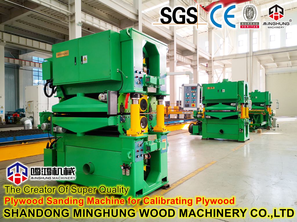 Plywood Sanding Machine for Calibrating PlywoodMINGHUNG