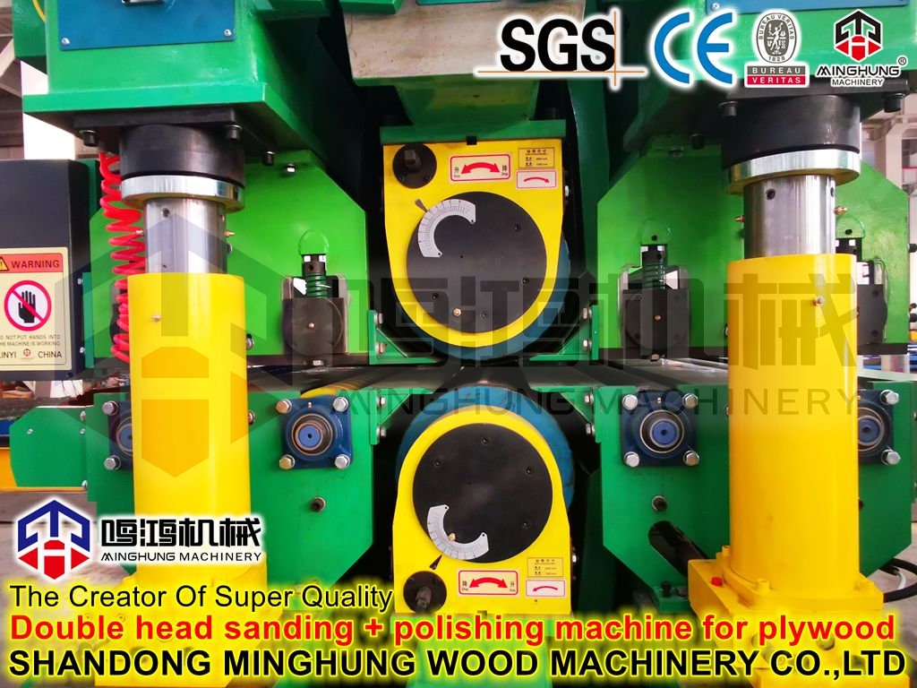Double head sanding polishing machine for plywood MINGHUNG