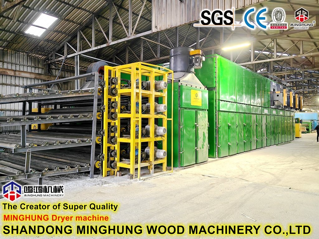 Chinese Plywood Mesh Wire Roller Veneer Drying Machine Line
