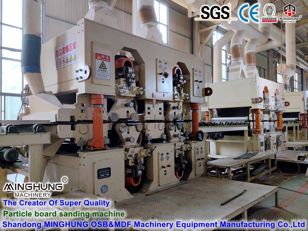 Grinding Machine Particle Board Plywood Sanding Line Double Side Sander