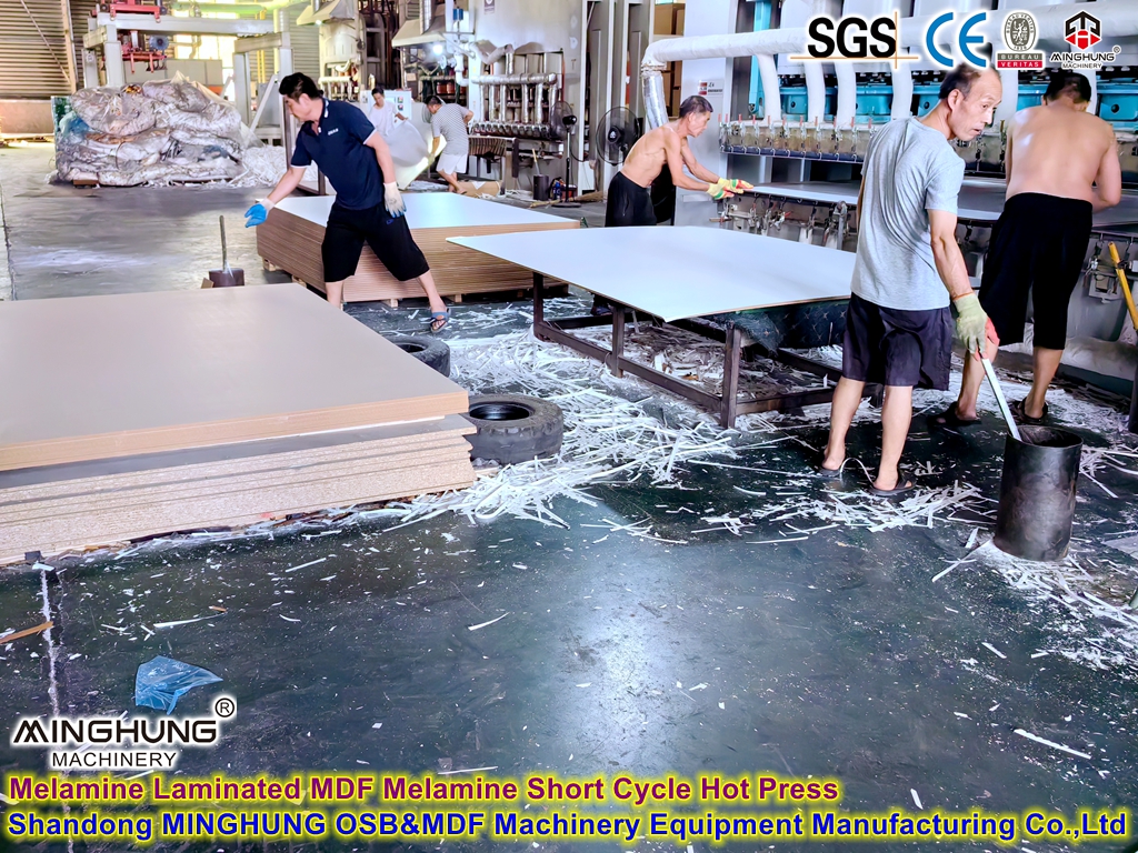 Melamine Laminated MDF Melamine Short Cycle Hot Press Machine