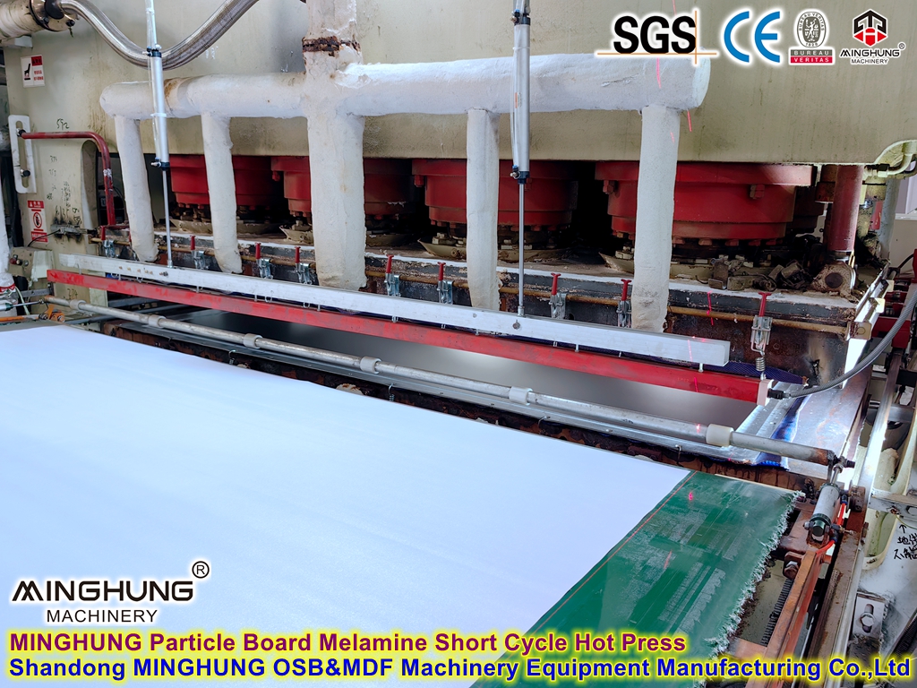 MINGHUNG Particle Board Melamine Short Cycle Hot Press