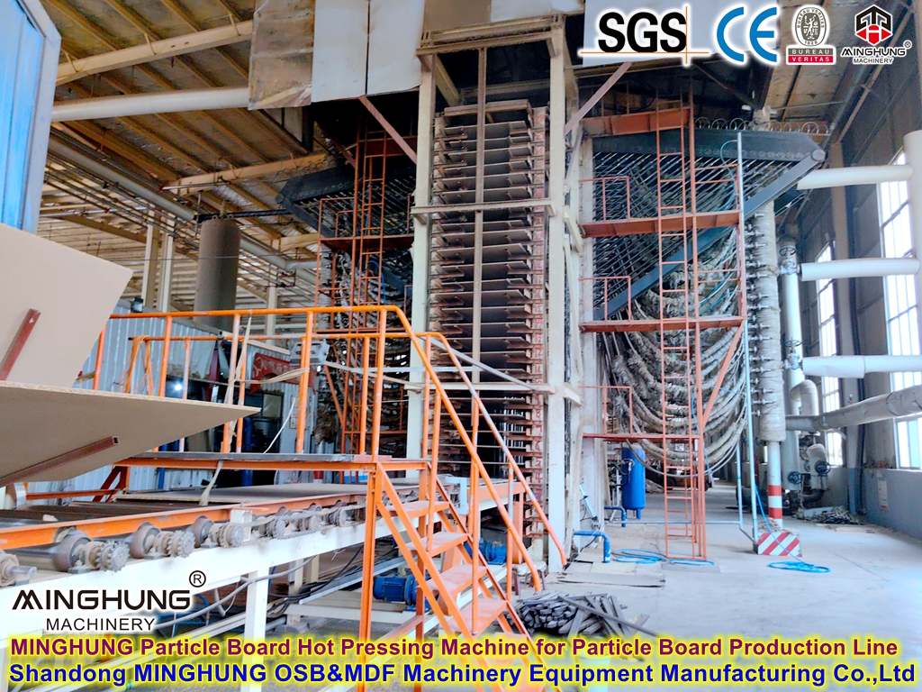 MINGHUNG Particle Board Hot Pressing Machine for Particle Board Production Line