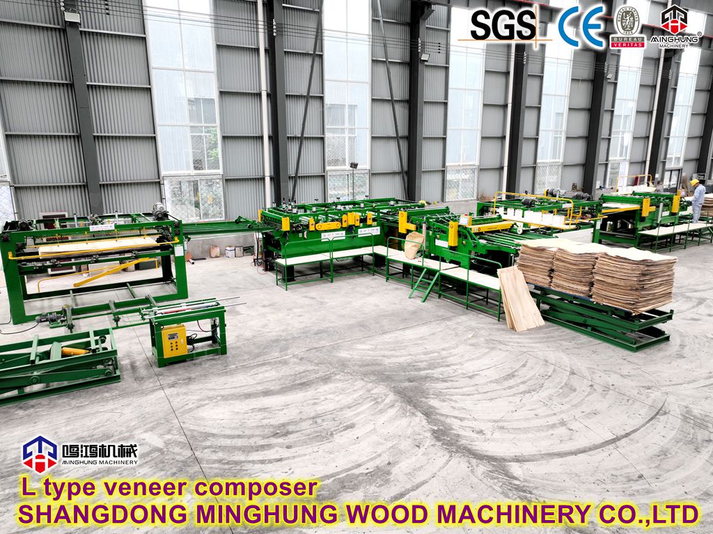 High Quality L Type Veneer Teech Joint Composing Machine for Wood Based Panel Plywood Production