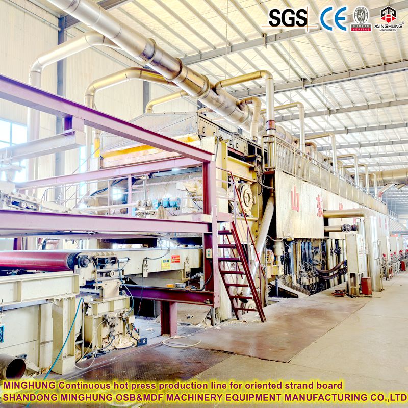  12-Zone Pressure Regulation in An 8-Foot Wide OSB Continuous Flat Press Production Line