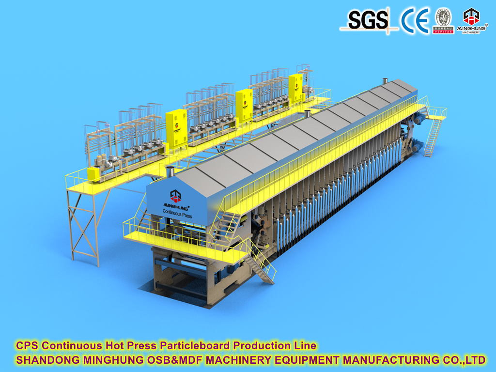 Continuous Hot Press Particleboard Production Line